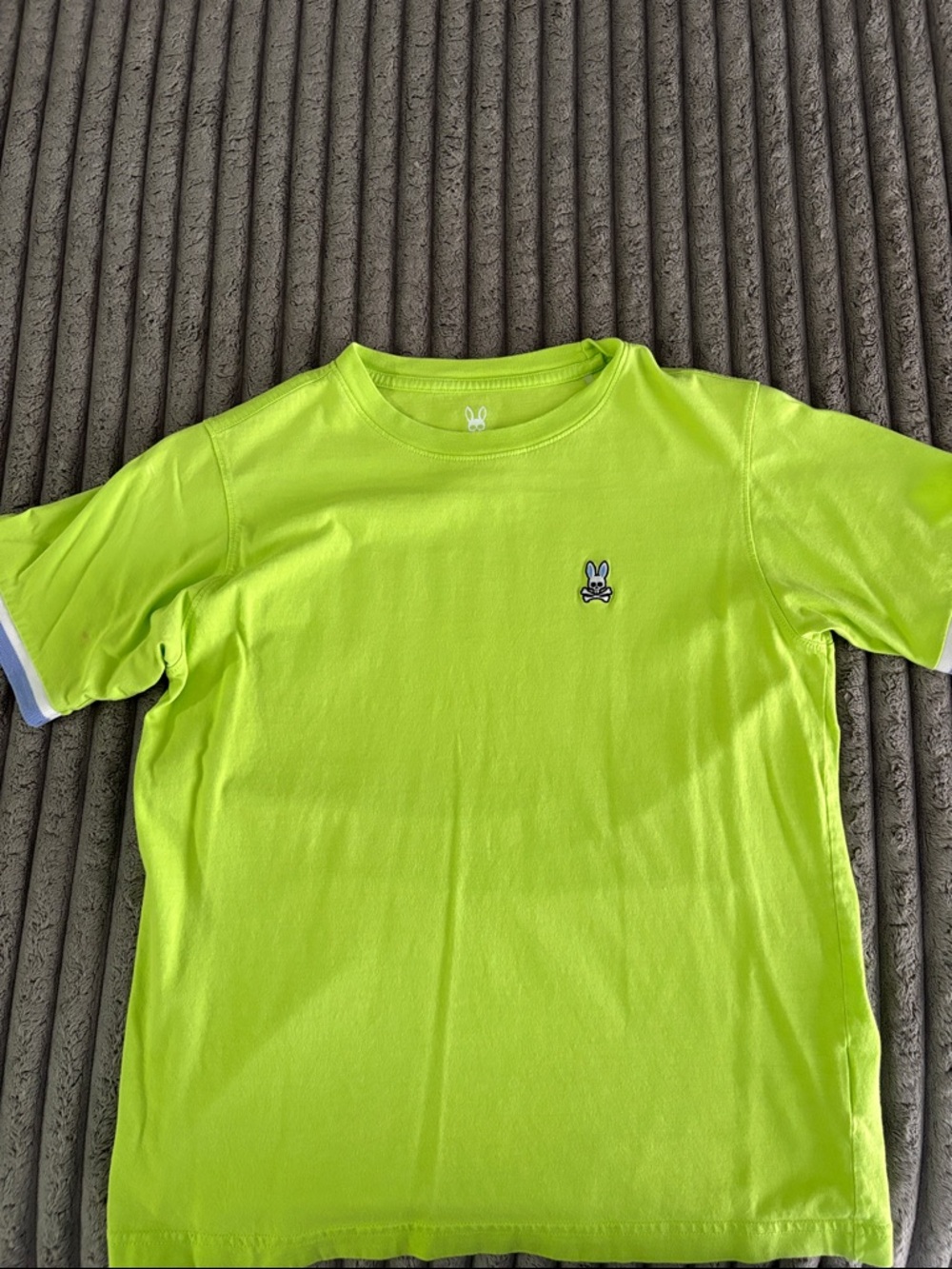 Psycho Bunny Bright Lime Logo Crew Tee